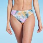 Women's Mid-rise Hipster Bikini Bottom - Shade & Shore Palm Print