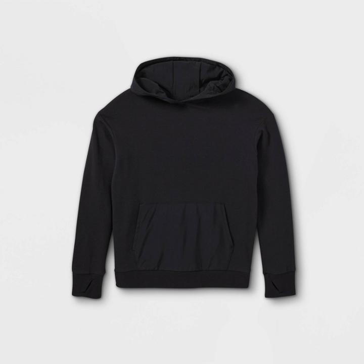 Boys' Performance Hooded Sweatshirt - All In Motion Black
