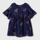 Toddler Girls' Short Sleeve A-line Dress - Cat & Jack Nightfall Blue