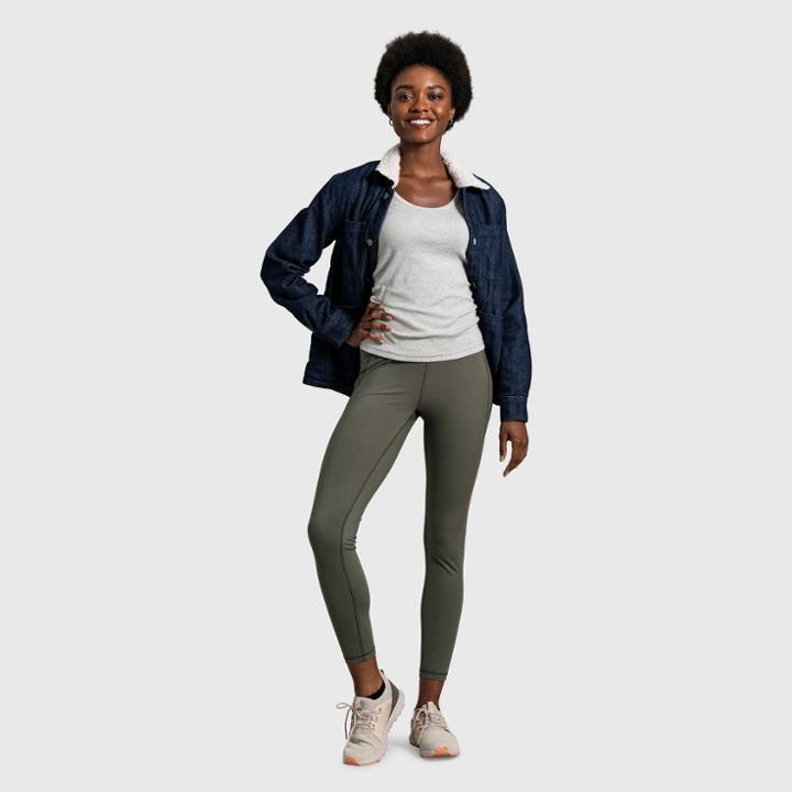United By Blue Women's Recycled Leggings - Dark Olive