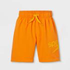Speedo Boys' Volley 15 Swim Trunks - Orange