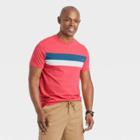 Men's Striped T-shirt - Goodfellow & Co Red/striped
