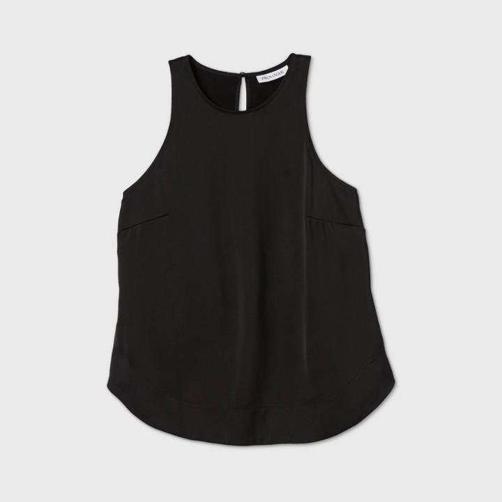 Women's Satin Racerback Tank Top - Prologue Black