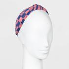 No Brand Americana Flag Print Knot Headband - Red/blue/white