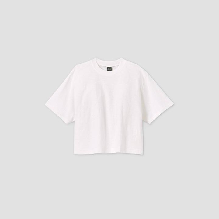 Women's Short Sleeve Boxy T-shirt - Wild Fable White
