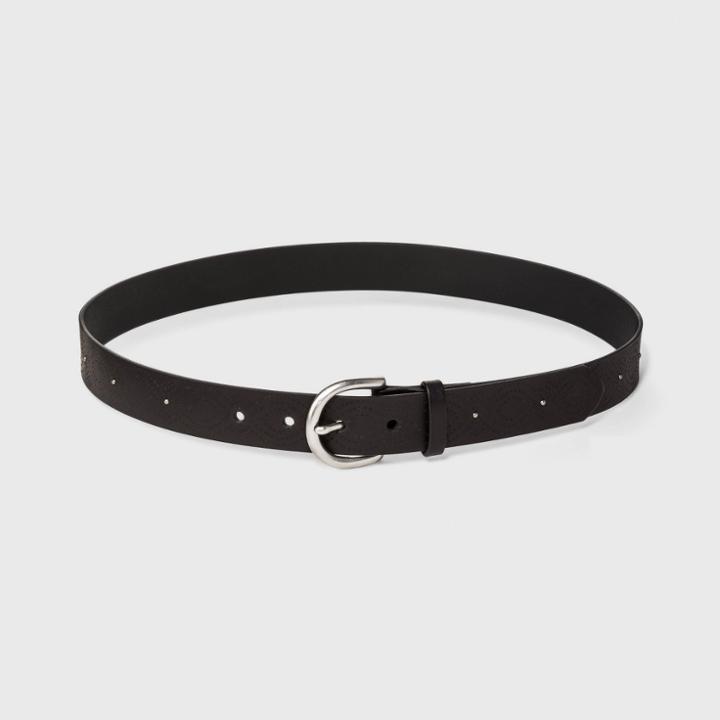 Target Women's Laser Etched Studs Belt - Universal Thread Brown