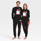 Well Worn Adult Unisex Gnomie Family Holiday Graphic Sweatshirt - Black