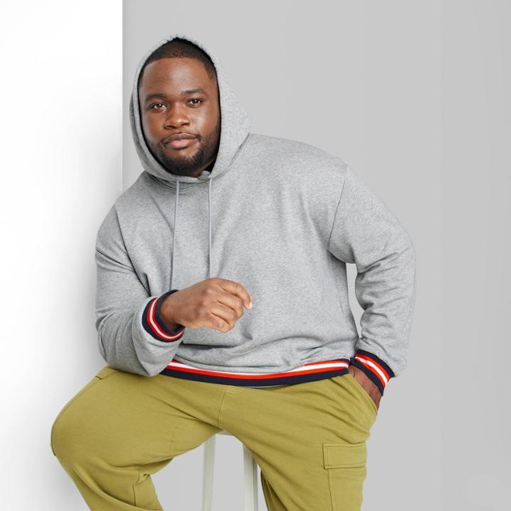 Adult Extended Size Fleece Hoodie - Original Use Gray