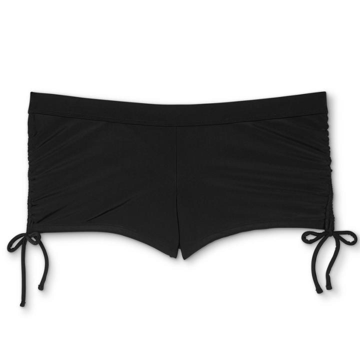 Maternity Side-tie Swim Shorts - Isabel Maternity By Ingrid & Isabel Black