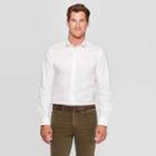 Men's Slim Fit Long Sleeve Dress Button-down Shirt - Goodfellow & Co White