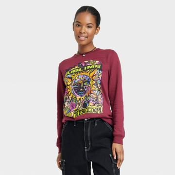 Merch Traffic Women's Sublime Graphic Sweatshirt - Burgundy