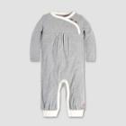 Burt's Bees Baby Baby Girls' Wrap Front Coverall - Heather Gray