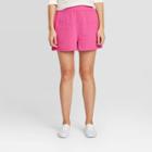Women's High-rise Pull-on Shorts - Universal Thread Pink