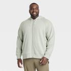 Men's Big Cotton Fleece Full Zip Sweatshirt - All In Motion
