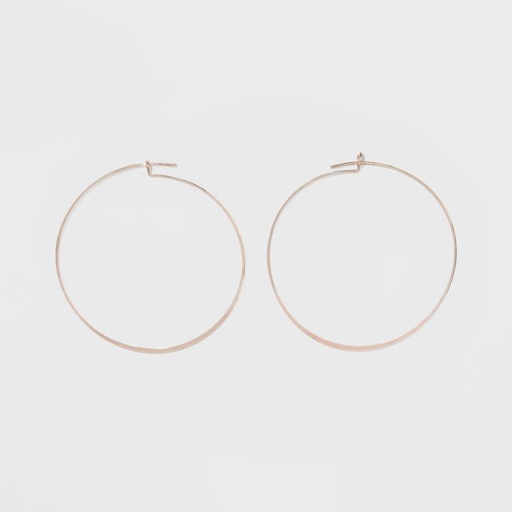 Target Thin Medium Hoop Earrings - A New Day Rose Gold