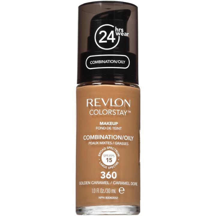 Revlon Colorstay Makeup Combination/oily Foundation 360 Golden Caramel