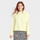 Women's Hooded Fleece Sweatshirt - A New Day Yellow