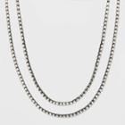 Cup Chain Multi-strand Necklace - A New Day Black