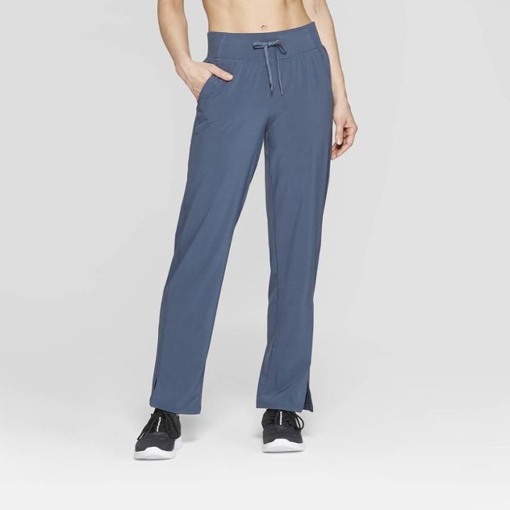 Women's Woven Drawstring Mid-rise Pants - C9 Champion Blue Grey M, Size: Xs - Long, Blue Gray