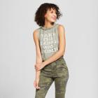 Women's Long Way Home Hooded Graphic Tank Top - Modern Lux (juniors') Green