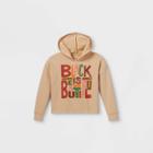 Well Worn Black History Month Kids' 'black Is Beautiful' Hooded Sweatshirt - Beige