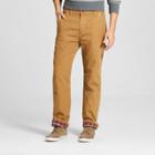 Dickies Men's Relaxed Straight Fit Canvas Flannel-lined Carpenter Jeans - Brown Duck