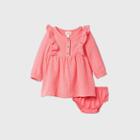 Baby Girls' Sparkle Gauze Shine Mid Tier Dress - Cat & Jack Pink Newborn