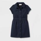 Toddler Girls' Short Sleeve Uniform Safari Dress - Cat & Jack Navy