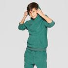 Boys' Cargo Long Sleeve Pocket Sweatshirt - Art Class Green
