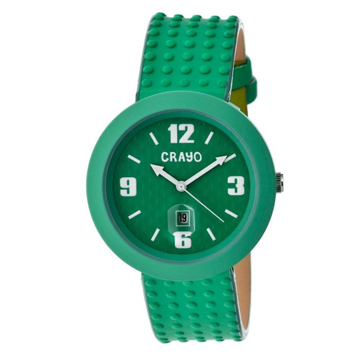 Women's Crayo Jazz Watch With Magnified Date Display-teal, Green