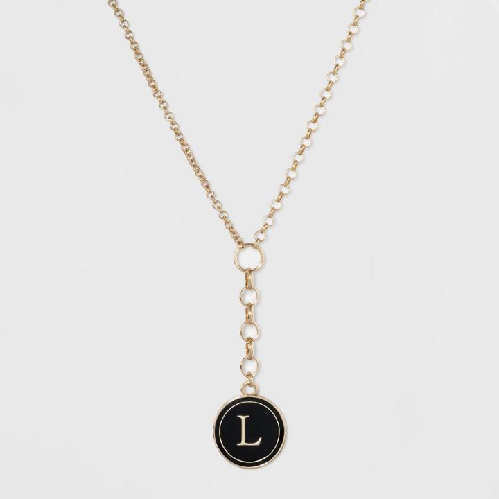 Initial L Necklace 16+3 - A New Day Gold, Size: Large, Gold -