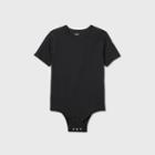 Boys' Adaptive Short Sleeve Adjustable Bodysuit - Cat & Jack Black