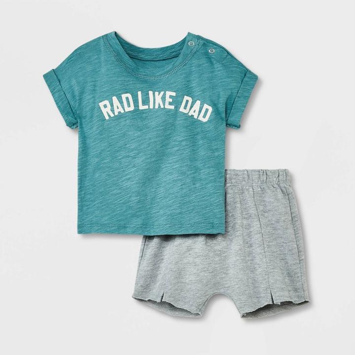 Grayson Mini Baby Boys' 2pc 'dad' Top & Bottom