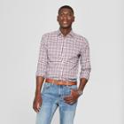Men's Standard Fit Long Sleeve Button-down Shirt - Goodfellow & Co Berry Cobbler