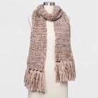 Women's Hand Knit Scarf - Universal Thread Blush
