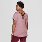 Women's Plus Size Strappy Back T-shirt - C9 Champion Purple Thistle