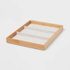 9 X 12 Stackable Bamboo Accessory 3 Section Tray - Brightroom , Green