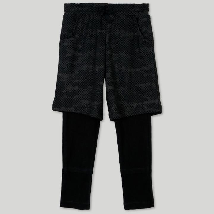 Afton Street Toddler Boys' 2pc Layering Pants - Black