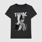 Bravado Men's Tupac Short Sleeve Graphic T-shirt - Black