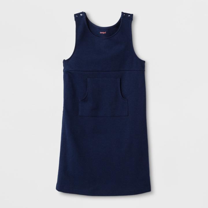 Girls' Adaptive Sleeveless Uniform Jumper - Cat & Jack Navy (blue)