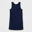 Girls' Adaptive Sleeveless Uniform Jumper - Cat & Jack Navy (blue)