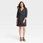 Women's 3/4 Sleeve Dress - Knox Rose Charcoal Gray