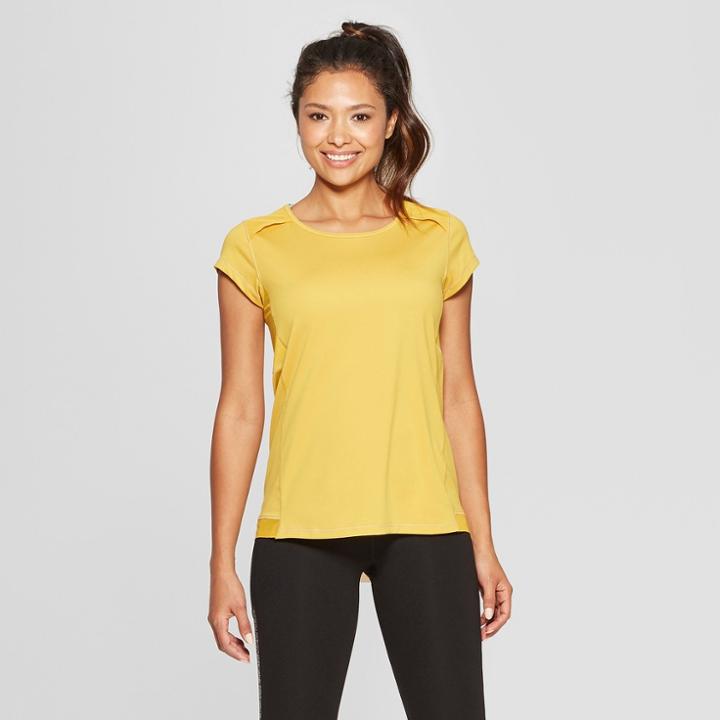 Women's Short Sleeve Running T-shirt - C9 Champion Gold