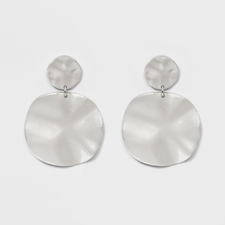 Sugarfix By Baublebar Hammered Metallic Drop Earrings -