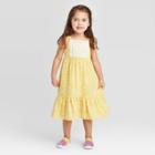 Toddler Girls' Floral Maxi Dress - Art Class Yellow 12m, Toddler Girl's