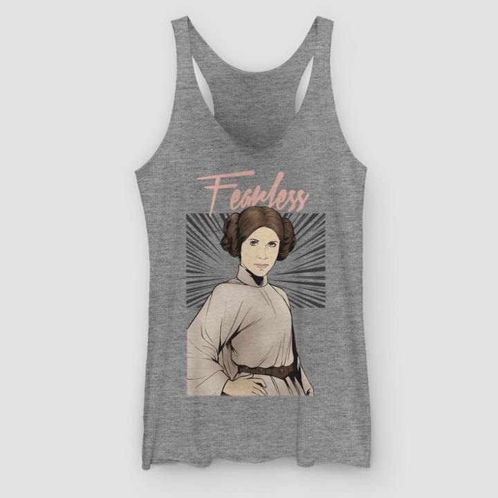 Fifth Sun Women's Star Wars Leia Fearless Tank Top - (juniors')