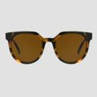 Women's Tortoise Shell Print Angular Square Sunglasses - Universal Thread Brown