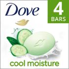 Dove Beauty Cool Moisture Beauty Bar Soap - Cucumber & Green Tea - 4pk