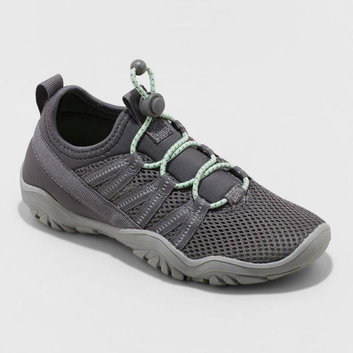 Kids' Toggle Strap Apparel Water Shoes - All In Motion Charcoal Gray