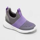 Toddler Gray Slip-on Apparel Sneakers - Cat & Jack Purple